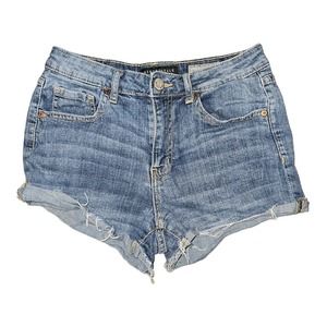 Aeropostale Jean Shorts Women's Size 4 High Waisted Shorty 99%Cotton/1%Spandex